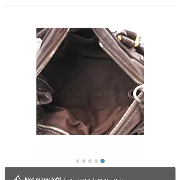 Chloe Paddington Hand Bag Leather Black Gold Authentic - pre owned - Picture 6 of 14